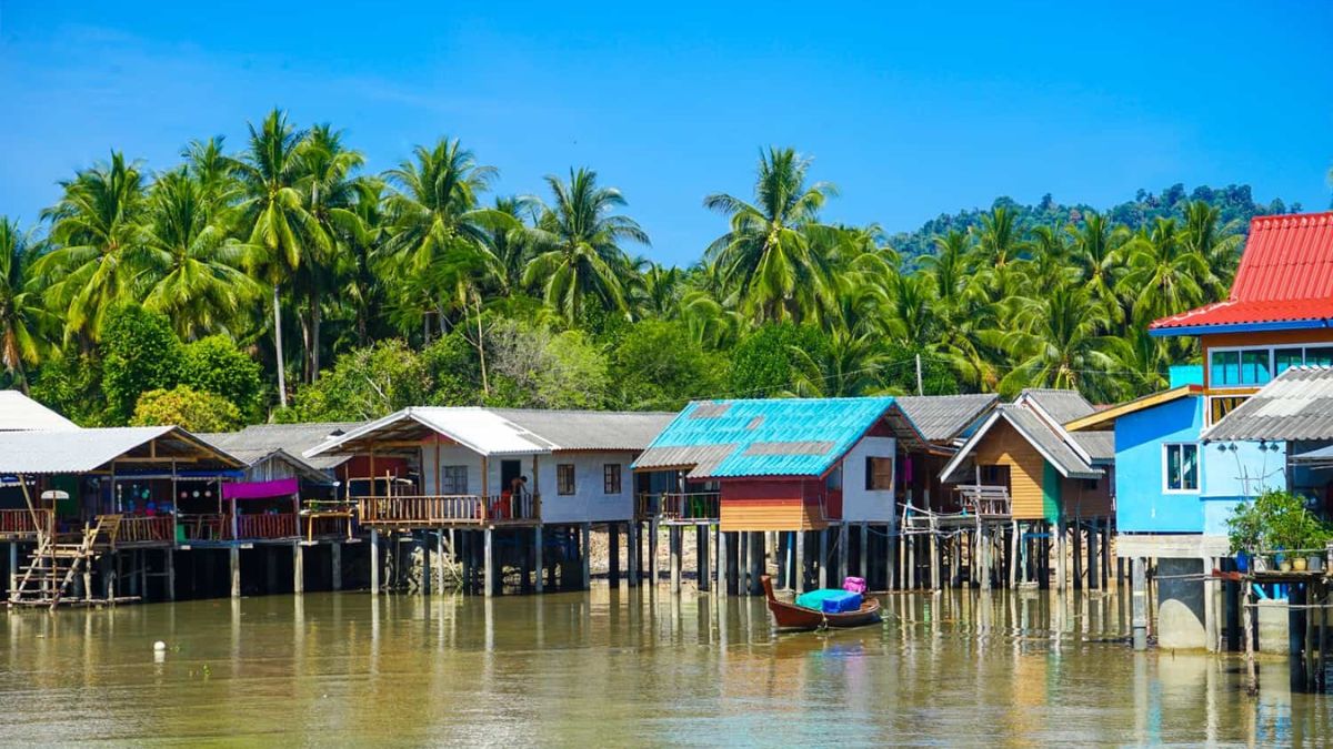 Floating village on Koh Libang Floating village on Koh Libang