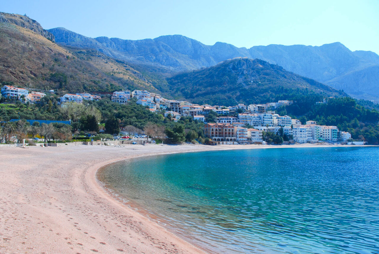 Sveti Stefan public beach
